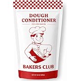 Bakers Club Artisan Dough Conditioner &ndash; Bread Improver &amp; Baking Enhancer for Better Texture, Volume &amp; Shelf Life &ndash; Sourdough, Pizza Crust, Bagels, Muffins, Cakes, Cookies &amp; Pies Enhances Any Flour 10oz