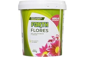 Forth Flores, Adubo Floral, Floração, Fertilizante, Micronutrientes, NPK, Nutrição Balanceada, Balde, 400g