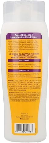 Cantu Grapeseed Strengthening Conditioner 400ml for Damaged Hair view 6