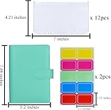 HAUTOCO A6 Budget Binder with Zipper Envelopes Mint Green view 3