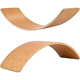 Wooden Balance Board Kids, 35" Natural Wobble Board Wooden Toys for Toddlers Kids & Adults, Birthday Gifts for 3 4 5 6 7 8 Year Old Boys Girls Kids, Open Ended Montessori Waldorf Learning Toy