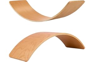 PLAY-IN-JOY Wooden Balance Board Kids, 37" Natural Wobble Board Wooden Toys for Toddlers Kids & Adults, Birthday Gifts for 3 4 5 6 7 8 Year Old Boys Girls Kids, Open Ended Montessori Waldorf Learning Toy