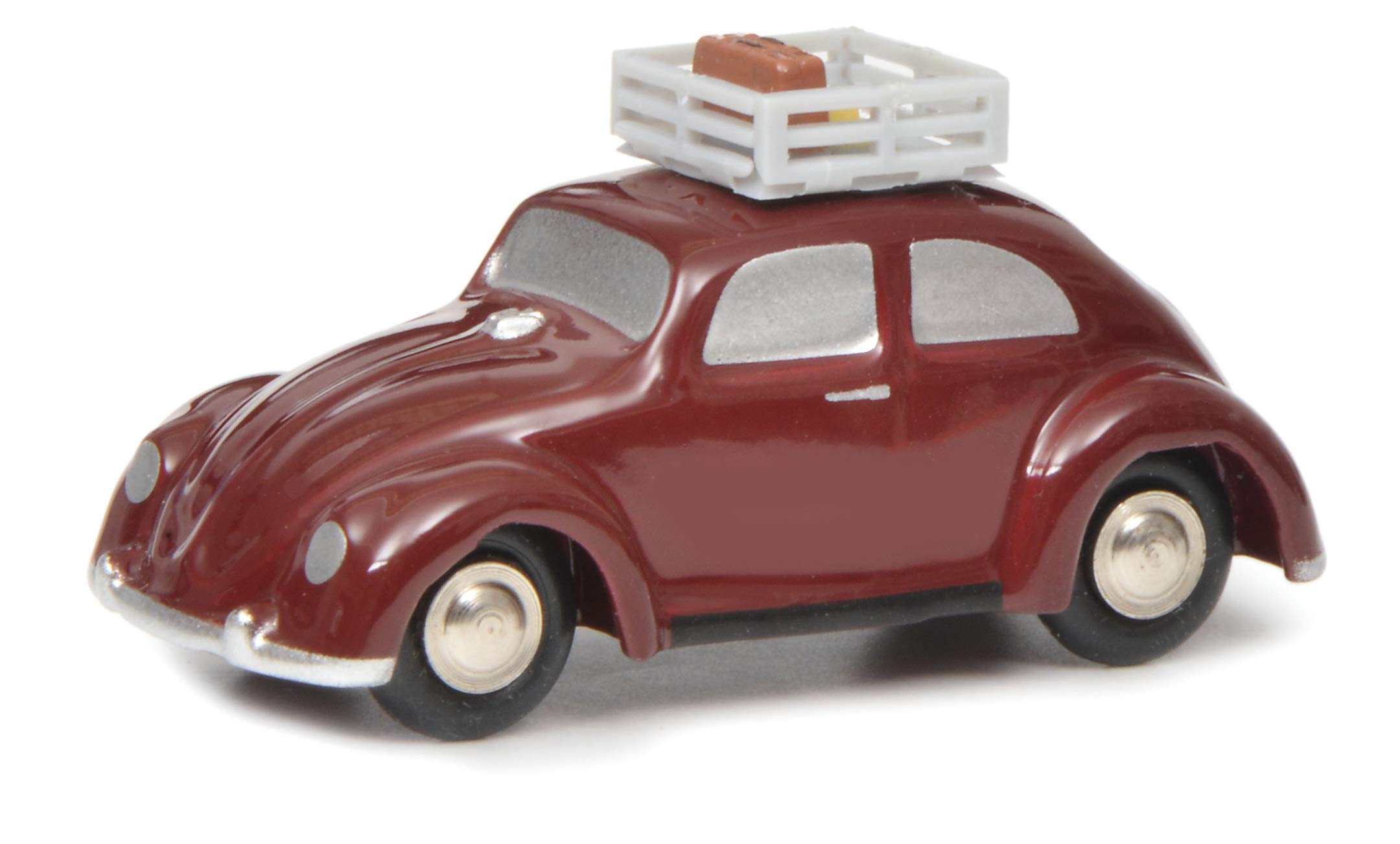 Schuco 450561700 450561700-Pic.VW Beetle Travel Time, Model Car, Model Vehicle, Dark Red