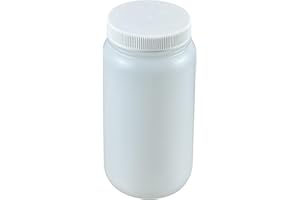 LUERFLEX 2000ML 64OZ Nature Wide Mouth HDPE Reagent Bottles with PP Caps Pack of 1