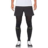 2XU Unisex Leg Sleeves Recovery Flex - Compression Calf Sleeves for Enhanced Recovery and Performance - Black/Nero