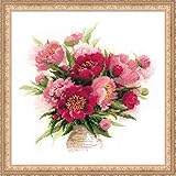 RIOLIS Peonies in A Vase Cross Stitch Kit-15.75