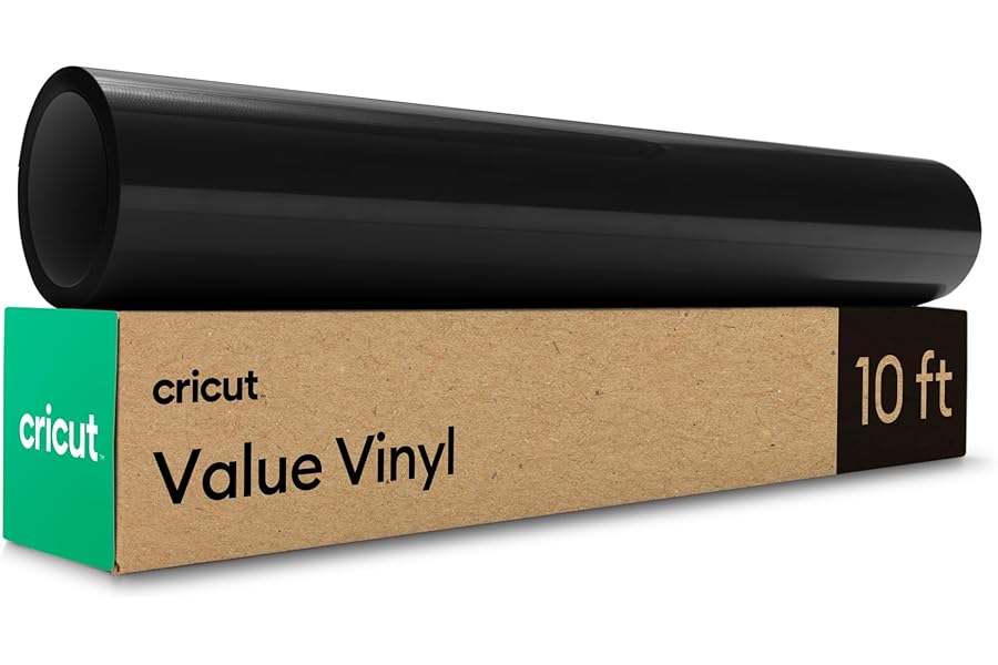 Cricut® Value Permanent Vinyl, Black (12 in x 10 ft)
