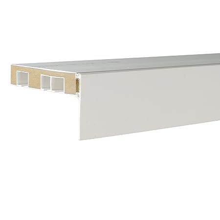 Snap On Fitted End For Curtain Rails 5 Cm 7 5 Cm White White 50