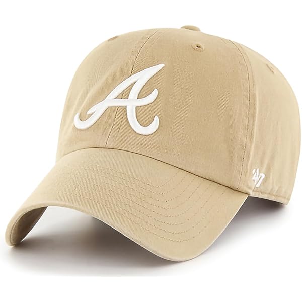 Amazon.com: 47 MLB Khaki White Primary Logo MVP Adjustable Hat