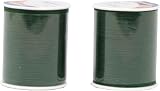 Korbond 320m Green Polyester Sewing Thread 2x160m Spools - Multi Use