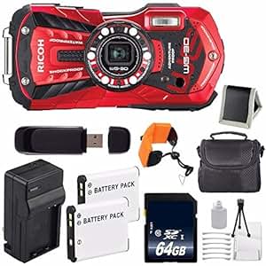 Amazon.com : Ricoh WG-30 Digital Camera (Vermillion Red