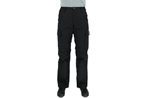 LA POLICE GEAR LAPG Women's Stretch Core Cargo Tactical Pants, Elastic Waistband, High Rise, Relaxed Fit, Outdoor Work Pants, Multi-Color