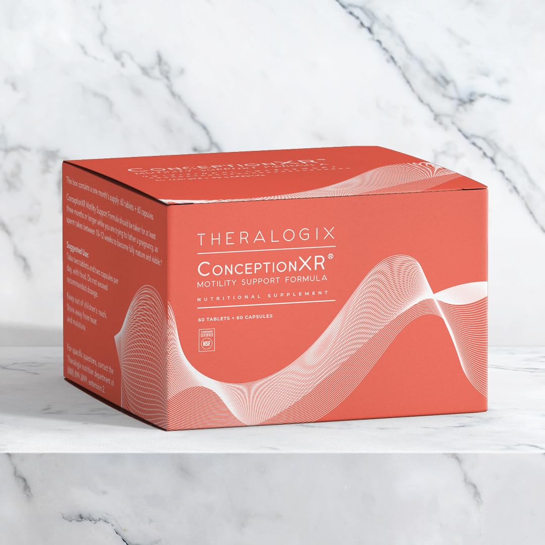 Theralogix ConceptionXR Motility Support Formula - Men's Preconception Vitamins for Fertility Support - Male Fertility Supplements for Sperm Health* - NSF Certified - 60 Tabs + 60 Caps (30-Day Supply)