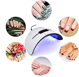 LKE LED UV Nail Lamp Gel Polish Dryer 3 Timers Digital Display USB Auto Sensor view 7