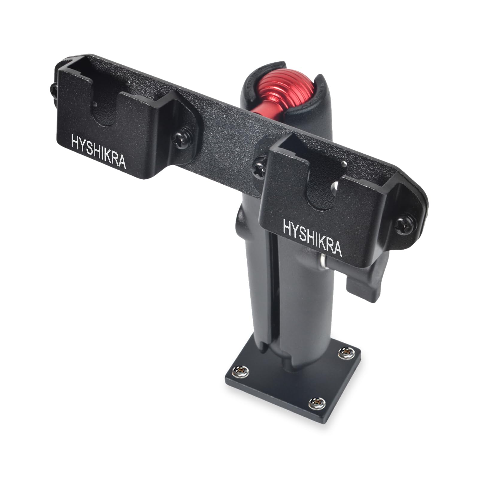 HYSHIKRA Truck Two Way Radio Holder Mount Double Clip Placement Accessory, for Handheld Radio/Speaker Microphone/Mobile Radio Speaker Compatible with Baofeng Kenwood Motorola Quansheng