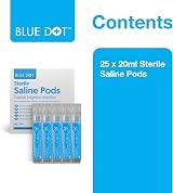 Blue Dot Eye Wash Pods Pack of 25 0.9% Sodium Chloride Irrigation Capsules view 5