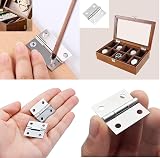 TERF 10Pcs Zinc Plated Stainless Steel Butt Hinges 25mm 1in Silver view 9