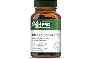 GAIA HERBS PRO Black Cohosh PRO - Healthy Perimenopause & Post Menopause Support Supplement* - Women's Health Supplement with Black Cohosh Root Extract - Vegan - 60 Liquid Phyto-Caps (60 Servings)