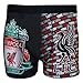 Liverpool FC Official Gift Mens Crest Boxer Shorts YNWA Black Grey Large