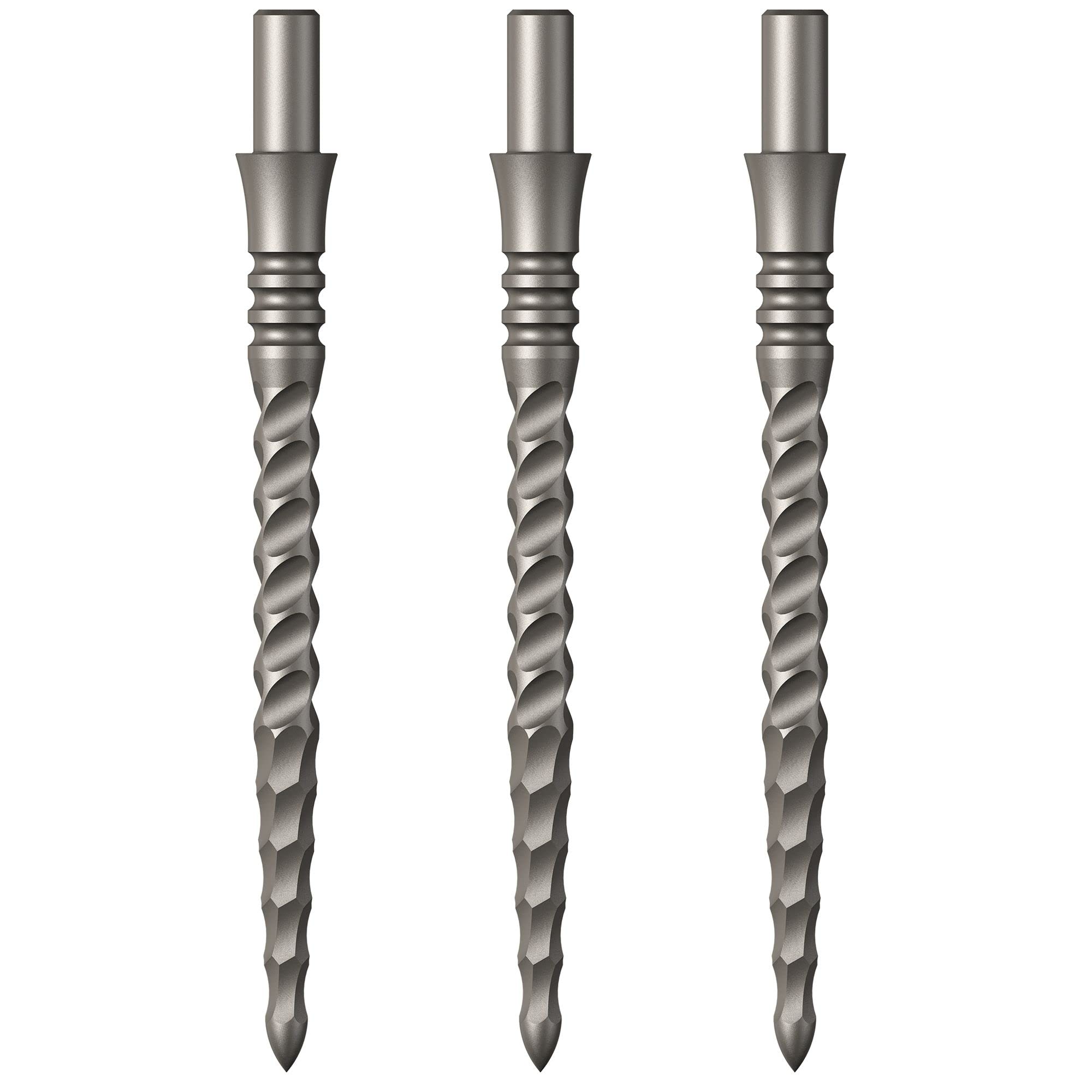 Mission Darts Sniper Points | Lunar CS | Steel Tip Replacement Points | 32mm | Silver (X2667)