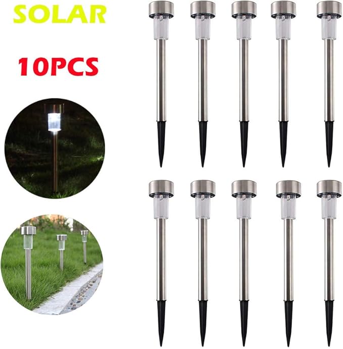 Garden Lights, Rechargeable Battery Powered Solar LED Landscape