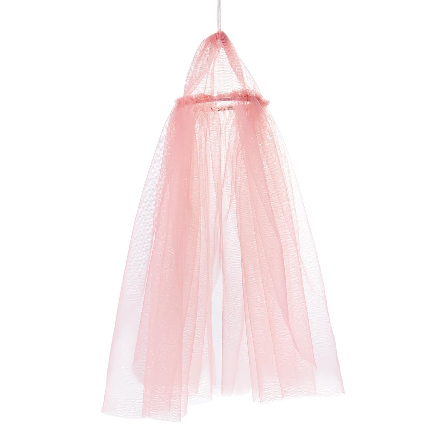 Minamzee Dollhouse Bed Curtain, 1/12 Miniature Bedroom Accessories, Dollhouse Furniture Curtain Decor(Lotus root pink color) — image 1