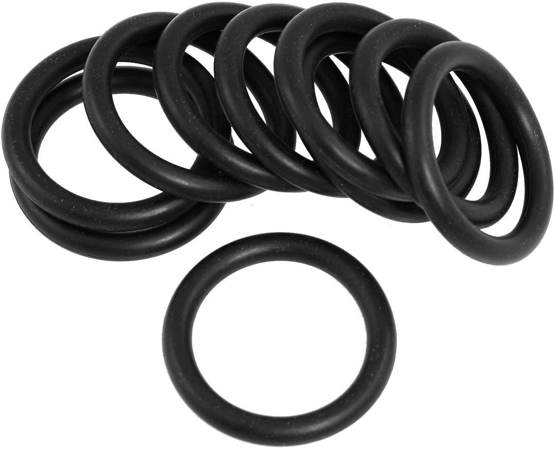 10 Pcs 45mm x 5.7mm Black NBR Nitrile Rubber O Ring Washers Grommets