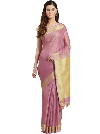 Linen Handwoven Saree and Blouse ALBGSA0006