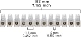 AUKENIEN 60A Electrical Terminal Blocks 12 Way White 60A 25mm² Pack of 2 view 2
