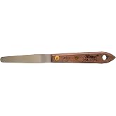 Albion Engineering Company 258-3TPS Classic Tapered Spatula, Stainless Steel, Hardwood Handle, 3/8" Wide Tapered Tip x 3" Long Blade