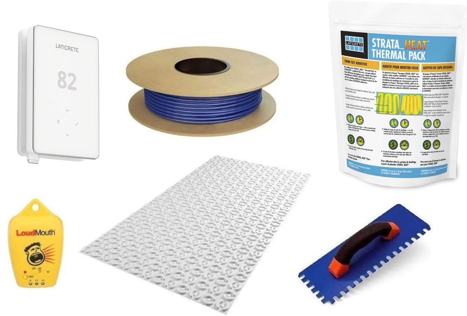 Laticrete Performance Floor Heating Kit, 60 Square Feet, includes