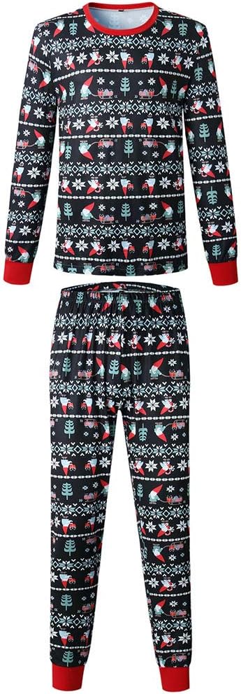 Xingsiyue Christmas Family Matching Pajama Sets, Parent-Child Xmas Pjs Sleepwear Homewear Outfits Clothes for Mom Dad Baby Kids