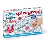Spirograph Super Set –Arts and Crafts, Kids Toys, Art Supplies, Craft Supplies, Drawing Kit, Spiral Art, Classic Gear Design 