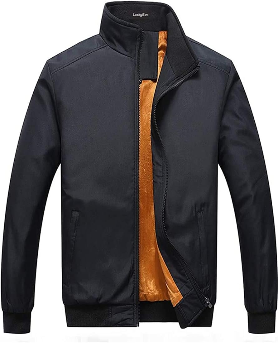Men Fleece Liner Winter Jacket Classic Design Windproof MidWeight Polyester Coat Amazon.ca