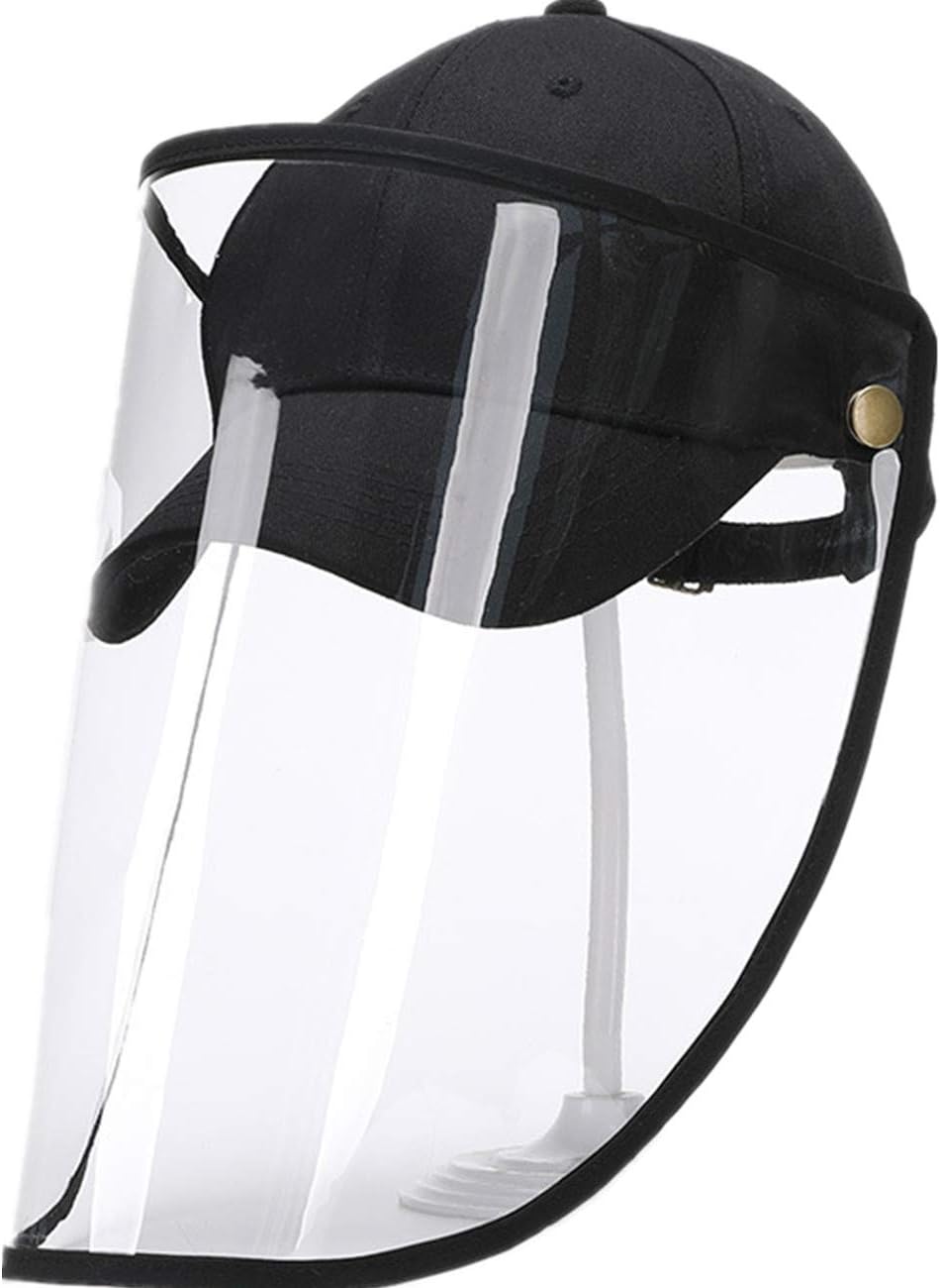 JTAISC Removable Baseball Cap Hat with Face Shield Cover for Men Women