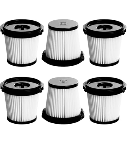 HEPA-Filterset Für Shark PowerDetect Clean Empty – 2 Nachmotor-Filter, 6 Vormotor-Filter, Waschbar, Wiederverwendbar (15-teilig)