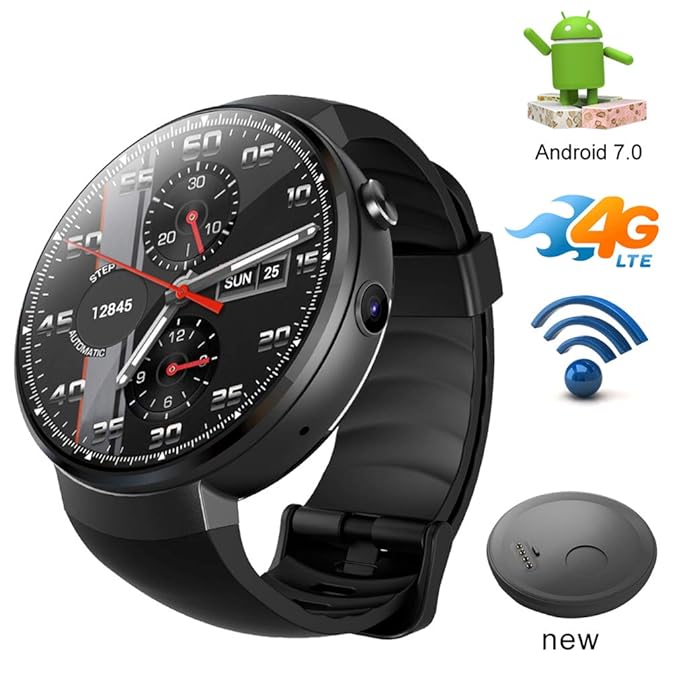 SMARTGOOD Bluetooth Smart Watch, 4G LTE/Android 7.1 Smartwatch Mit SIM-Kamera-Übersetzungstool Fitness Tracker Smartwatch-Tel