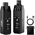 Phenyx Pro Plug-on XLR Wireless Transmitter Receiver System, Wired-to-Wireless Microphone System w/ 16 UHF Frequencies, XLR Microphone Adapter for Both Dynamic Mic and Condenser Mic (PTU-X)