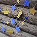 Mybbshower Royal Blue Stars and Gold Glitter Crown Paper Banner for Boy Baby Shower Birthday Party Decoration Pack of 20 Feet
