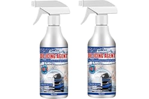 BIERELAOZI 2Pcs Defrosting DeIcer Spray, Winter Windshield DeIcer Snow Melting Deicing Agent, Windshield Removal Defrosting Snow Melting Agent, Antifreeze Snow Melting Agent Spray