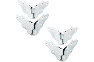 Red Hound Auto 8 Pc Stake Body Utility Trailer Rack Corner Connector Wood Panel Gate Side Latch Brackets Set - 8 Piece Makes 4 Corners