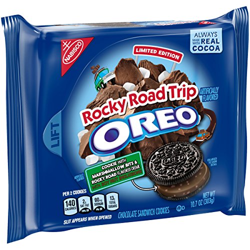 Oreo Seasonal Rocky Road Trip Chocolate Sandwich Cookies, 10.7 Oz