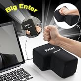 YADILLO Creative USB Big Enter Key Giant Button Relieve Stress Toy for PC | Super Sized Giant Big Enter Button Comfortable Economic Desktop Pillow Anti-Stress Punch Bag