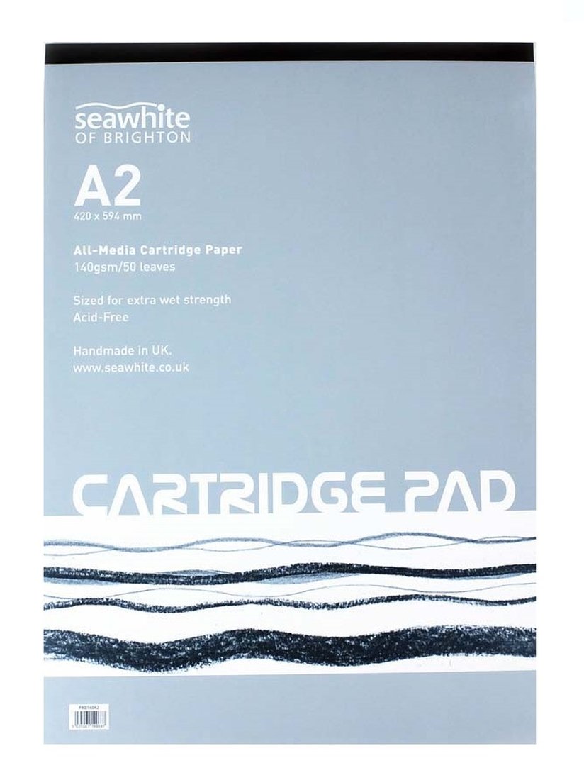 Seawhite A2 Artists Cartridge Paper Pad 140gsm All Media Acid Free (50 Sheets)