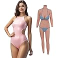 Crossdresser Realistic Silicone Body Suit Whole Body D-E Cup Silicone Bodysuit Breast Forms Breastplate for Transgender