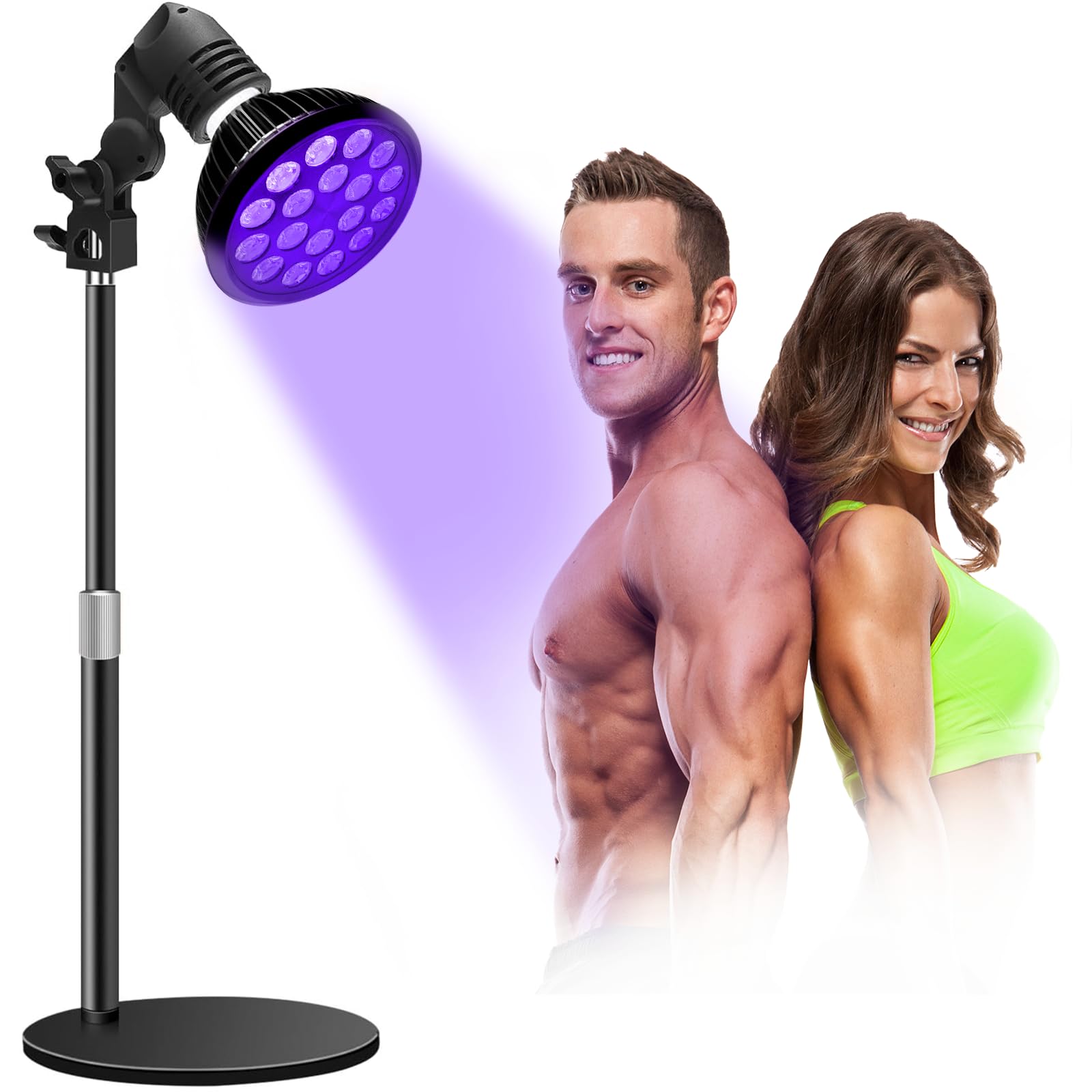 Photo 1 of **INCOMPLETE** Tanning Lamp for Home Use with Adjustable Stand Purple Light for Indoor