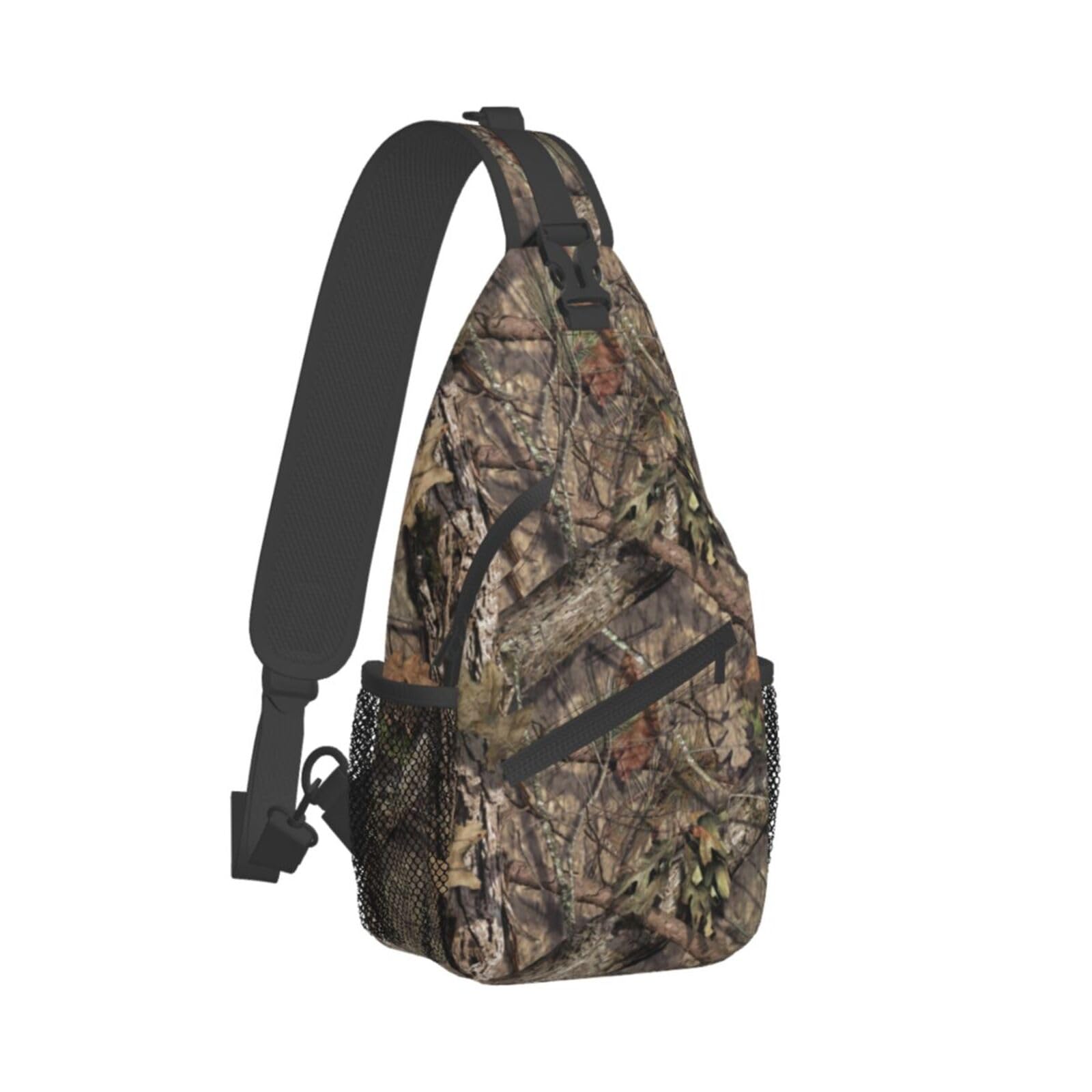 Photo 1 of Yaemikoo Hunting Camouflage Camo Forest Sling Backpack Crossbody Sling Bag Casual Chest Bags Travel Hiking Daypack Shoulder Bag for Women Men