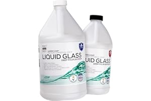 FGCI 24 Hour Deep Pour Epoxy Resin 1.5 Gallon / 192 oz Kit, Liquid Glass Clear, Fast Cure, Casting Resin, Bubble Free, DIY Thick Pour, Heat Resistant, Charcuterie Boards, Serving Trays & Resin Coasters