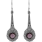Natural10MM Round Gemstone Earrings 925 Sterling Silver Designer Handmade Earrings Women Silver Jewelry Stylish Earring For Her, Designer Earring, Drop & Dangle Earring,