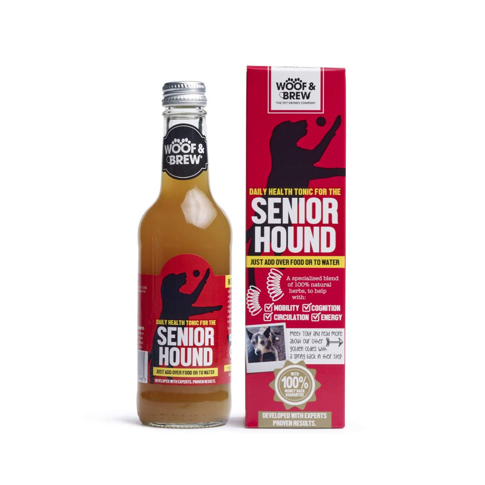 WOOF&BREW Senior Hound Supplement for Dogs Supporting Older Dogs Fitness and Health, 330ml
